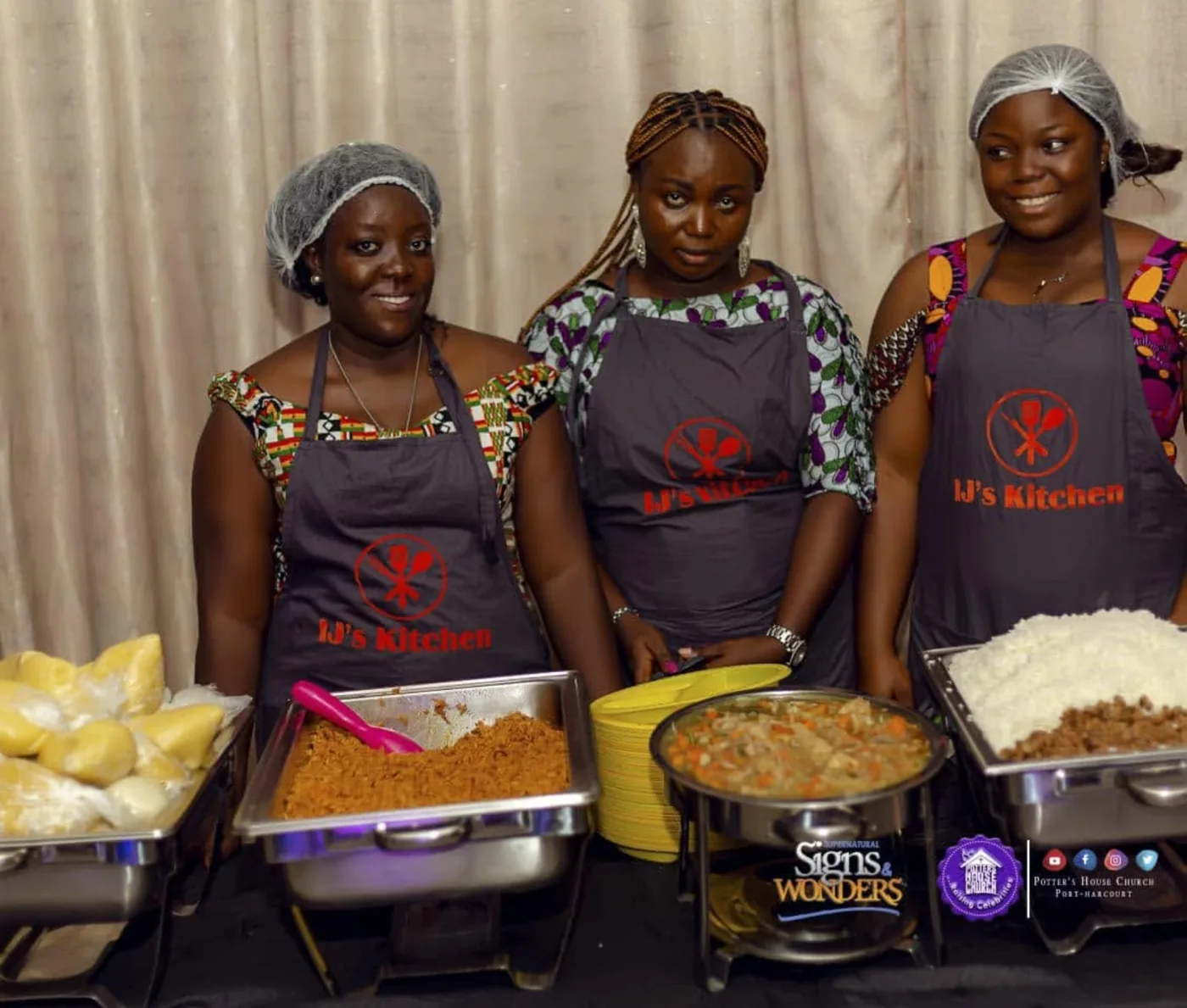 Food service team at the Port Harcourt Eat for Free outreach